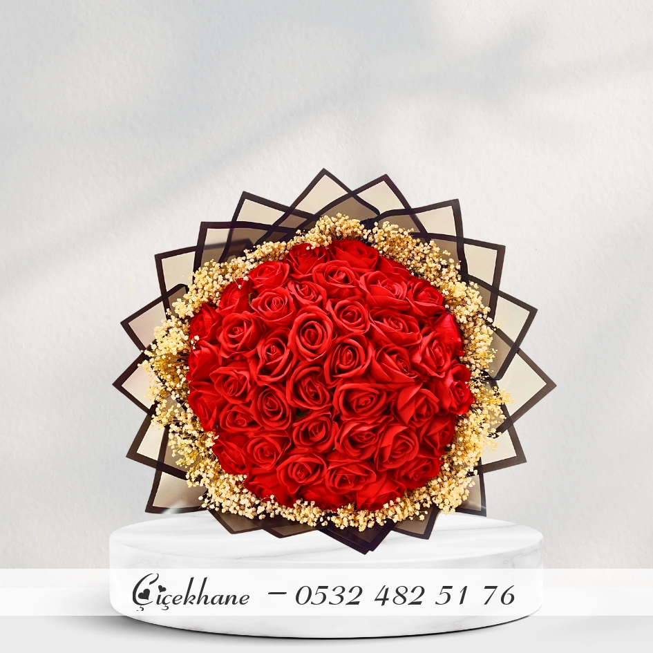 41 Li Yapay Gül Buketi ( İsteme Çiçeği )