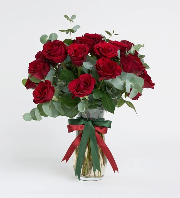 Cam Vazoda 25 Li Gül