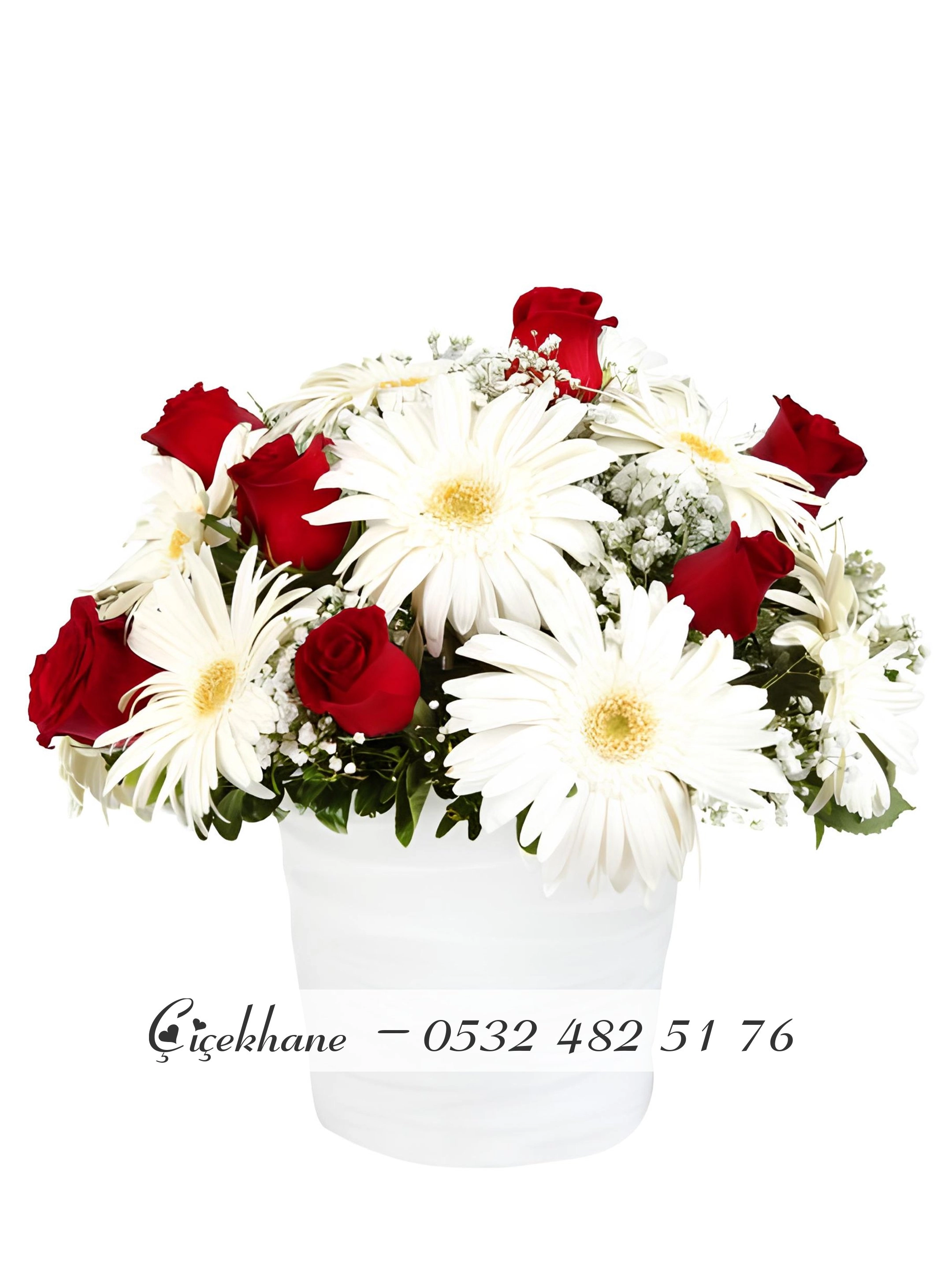 Seramikte Güller Ve Gerberalar