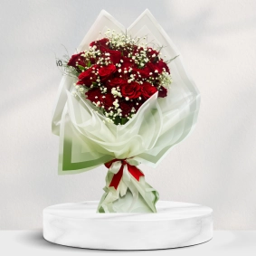 25 ' Li Kırmızı Gül Buketi