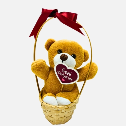 Sepetli Sevimli Peluş